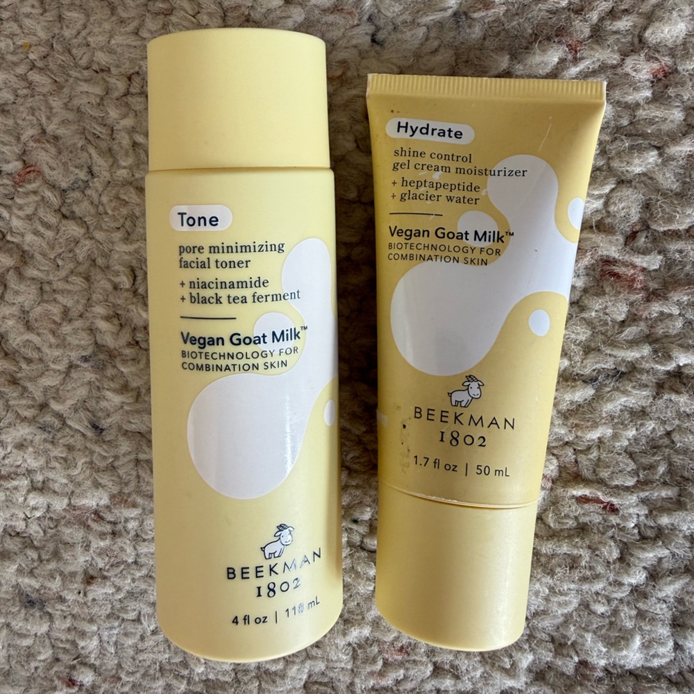 Beekman 1802 Moisturizer and Toner Duo - Cream and Yellow
